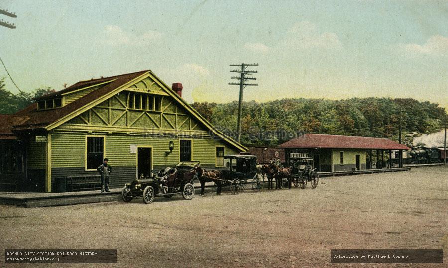 Postcard: Railroad Station, Magnolia, Massachusetts